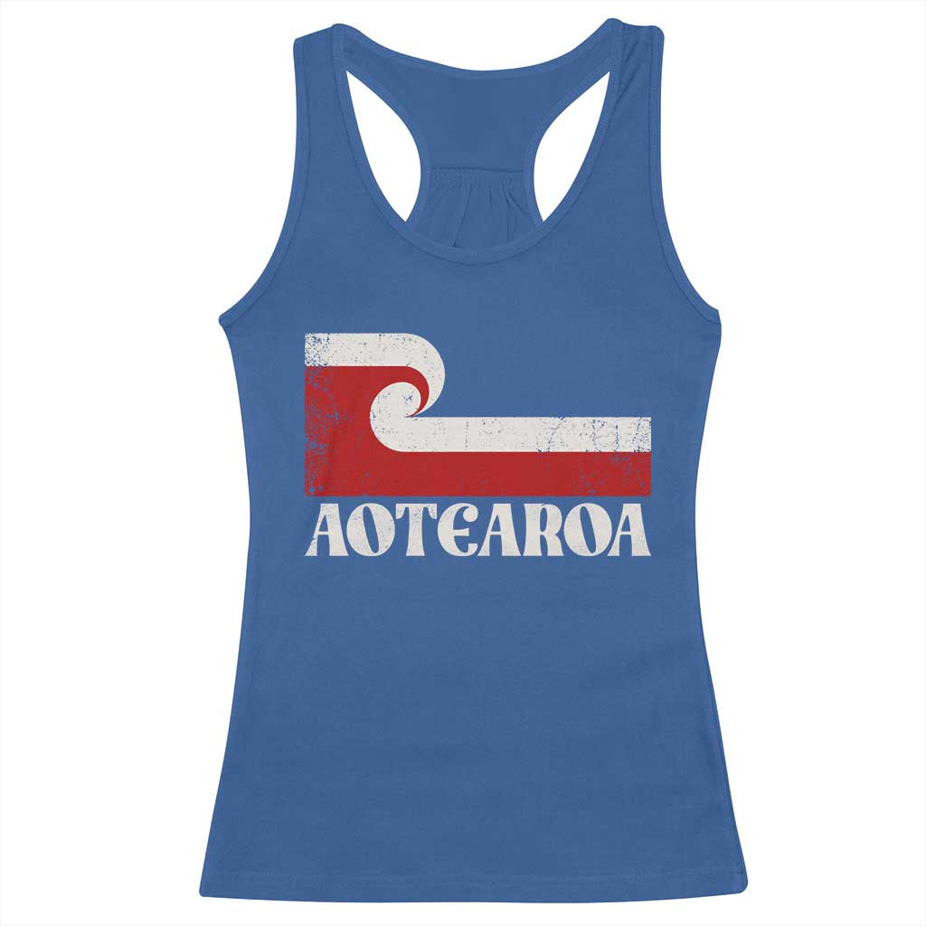 Aotearoa New Zealand Vintage Maori Flag Tino Rangatiratanga Racerback Tank Top