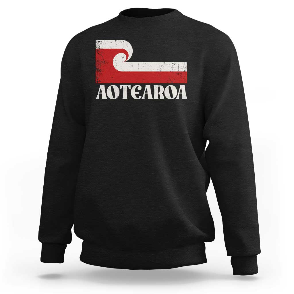 Aotearoa New Zealand Vintage Maori Flag Tino Rangatiratanga Sweatshirt
