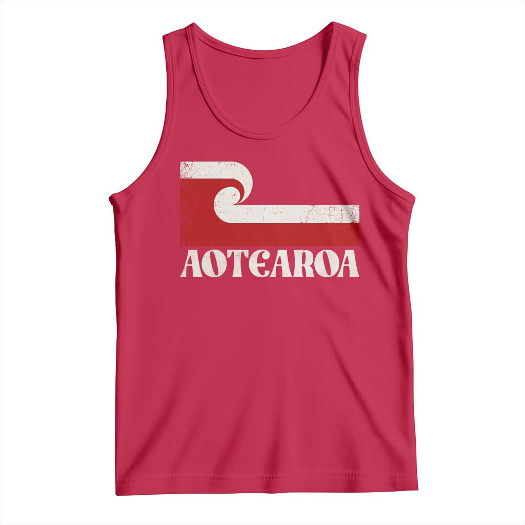 Aotearoa New Zealand Vintage Maori Flag Tino Rangatiratanga Tank Top