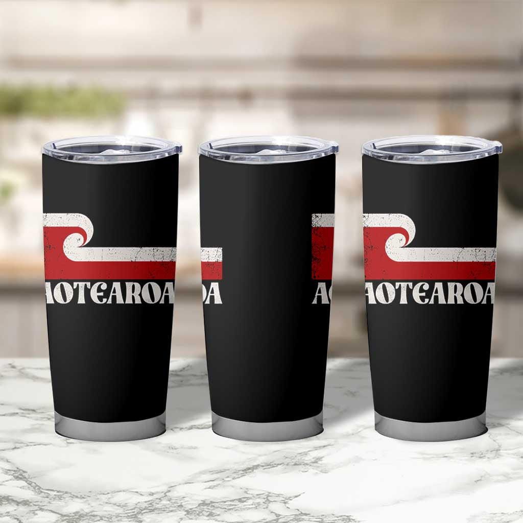 Aotearoa New Zealand Vintage Maori Flag Tino Rangatiratanga Tumbler Cup