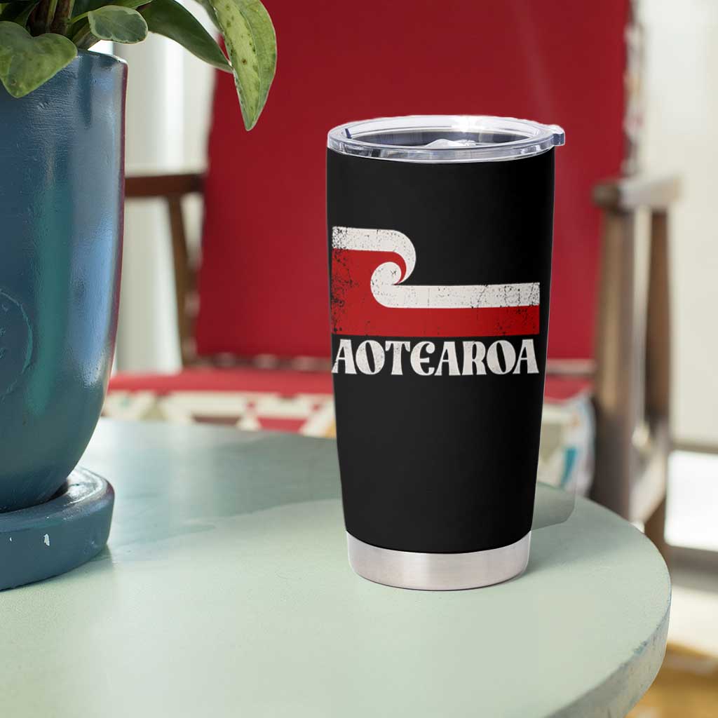 Aotearoa New Zealand Vintage Maori Flag Tino Rangatiratanga Tumbler Cup