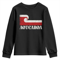 Aotearoa New Zealand Vintage Maori Flag Tino Rangatiratanga Youth Sweatshirt