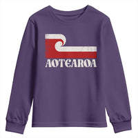 Aotearoa New Zealand Vintage Maori Flag Tino Rangatiratanga Youth Sweatshirt