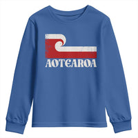 Aotearoa New Zealand Vintage Maori Flag Tino Rangatiratanga Youth Sweatshirt