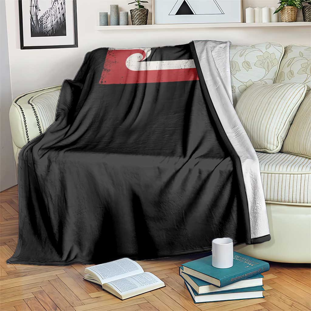 Maori Flag Tino Rangatiratanga Throw Blanket Polynesian Heritage New Zealand Pride