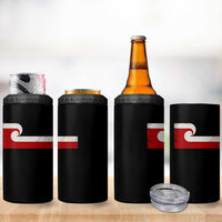 Maori Flag Tino Rangatiratanga 4 in 1 Can Cooler Tumbler Polynesian Heritage New Zealand Pride