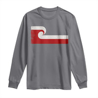 Maori Flag Tino Rangatiratanga Long Sleeve Shirt Polynesian Heritage New Zealand Pride