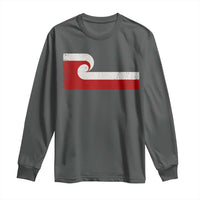 Maori Flag Tino Rangatiratanga Long Sleeve Shirt Polynesian Heritage New Zealand Pride