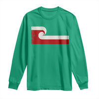 Maori Flag Tino Rangatiratanga Long Sleeve Shirt Polynesian Heritage New Zealand Pride