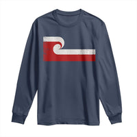 Maori Flag Tino Rangatiratanga Long Sleeve Shirt Polynesian Heritage New Zealand Pride