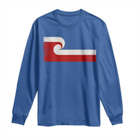 Maori Flag Tino Rangatiratanga Long Sleeve Shirt Polynesian Heritage New Zealand Pride
