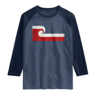 Maori Flag Tino Rangatiratanga Raglan Shirt Polynesian Heritage New Zealand Pride