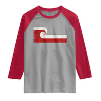 Maori Flag Tino Rangatiratanga Raglan Shirt Polynesian Heritage New Zealand Pride