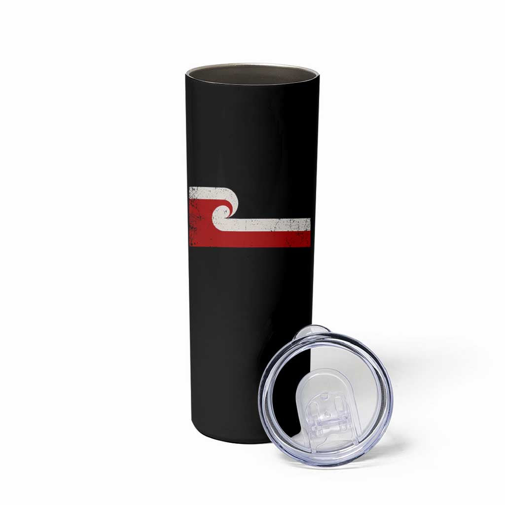 Maori Flag Tino Rangatiratanga Skinny Tumbler Polynesian Heritage New Zealand Pride