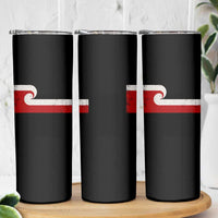Maori Flag Tino Rangatiratanga Skinny Tumbler Polynesian Heritage New Zealand Pride