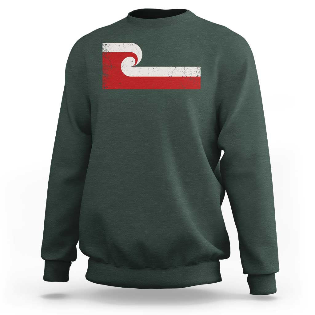 Maori Flag Tino Rangatiratanga Sweatshirt Polynesian Heritage New Zealand Pride