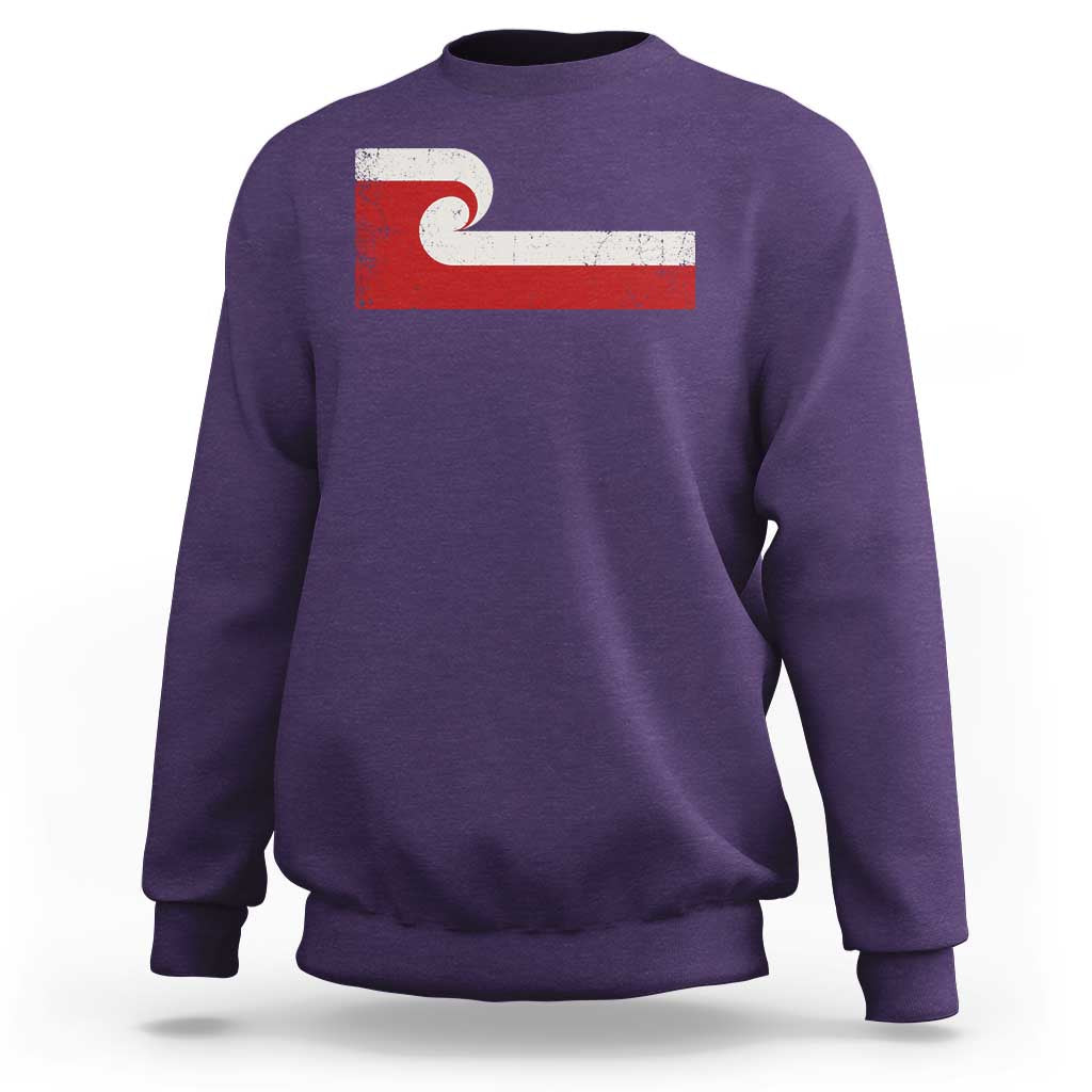 Maori Flag Tino Rangatiratanga Sweatshirt Polynesian Heritage New Zealand Pride
