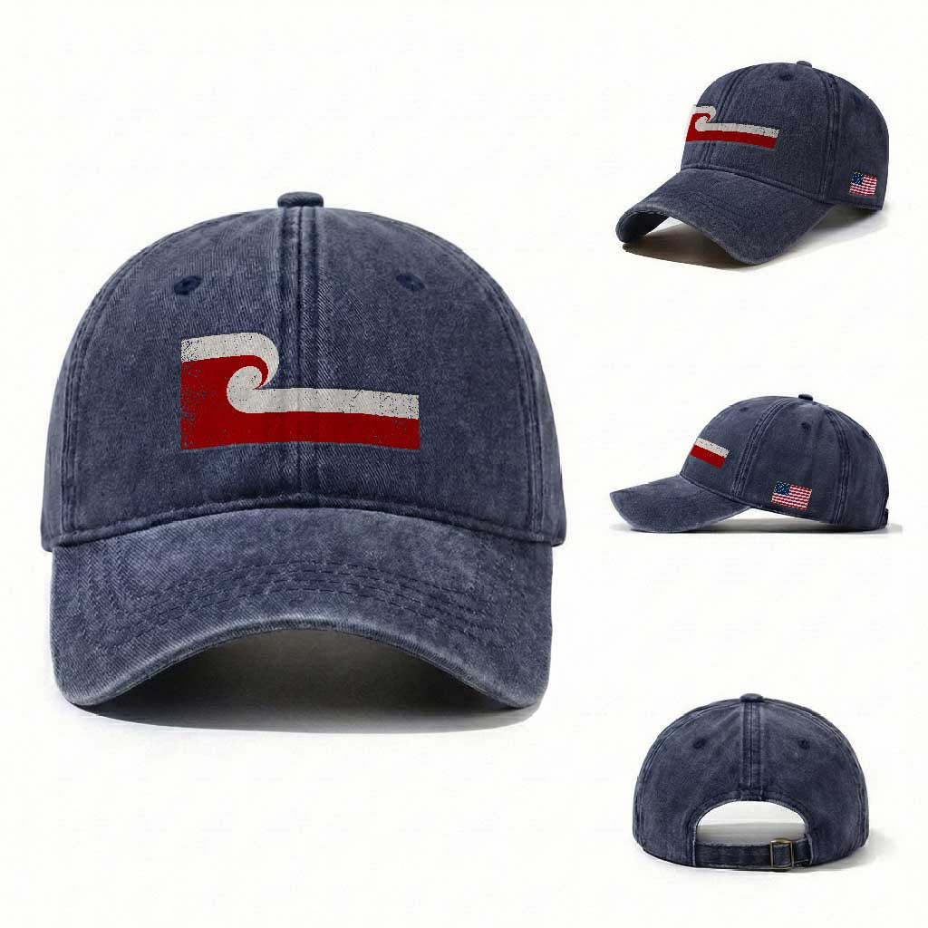 Maori Flag Tino Rangatiratanga Washed Cotton Baseball Cap Polynesian Heritage New Zealand Pride