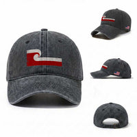 Maori Flag Tino Rangatiratanga Washed Cotton Baseball Cap Polynesian Heritage New Zealand Pride