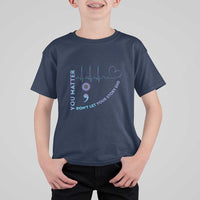 Suicide Prevention Awareness T Shirt For Kid You Matter Don't Let Your Story End Semicolon - Wonder Print Shop