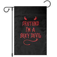 Halloween Party Garden Flag Pretend I'm A Sexy Devil Horn Tail - Wonder Print Shop