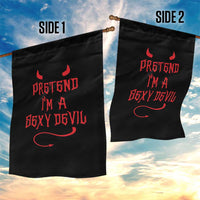 Halloween Party Garden Flag Pretend I'm A Sexy Devil Horn Tail - Wonder Print Shop