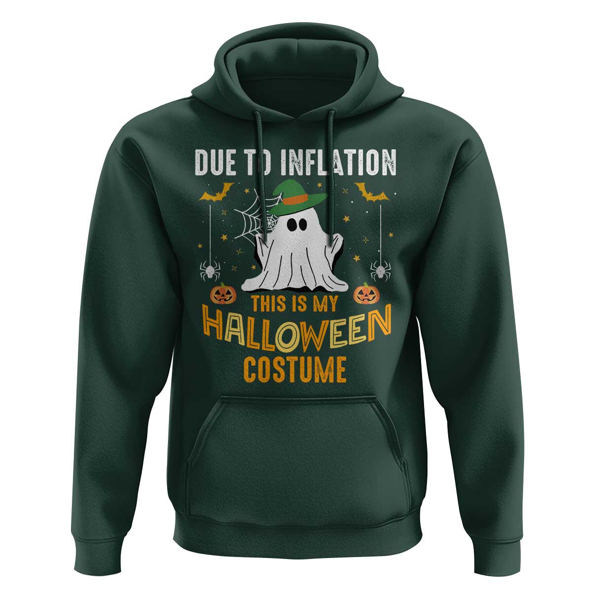 Funny Halloween Hoodie Due To Inflation This Is My Halloween Costume Cute Ghost