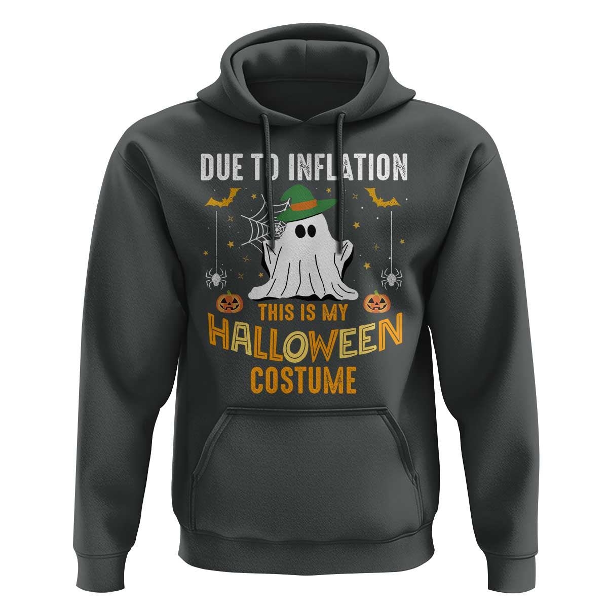 Funny Halloween Hoodie Due To Inflation This Is My Halloween Costume Cute Ghost