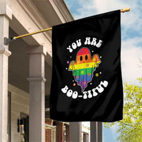 Halloween LGBT Garden Flag You Are Boo Tiful Beautiful Rainbow Ghost - Wonder Print Shop