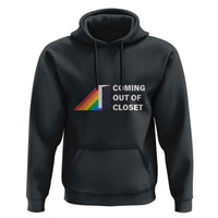 Come Out LGBT Hoodie Coming Out Of Closet Rainbow Door