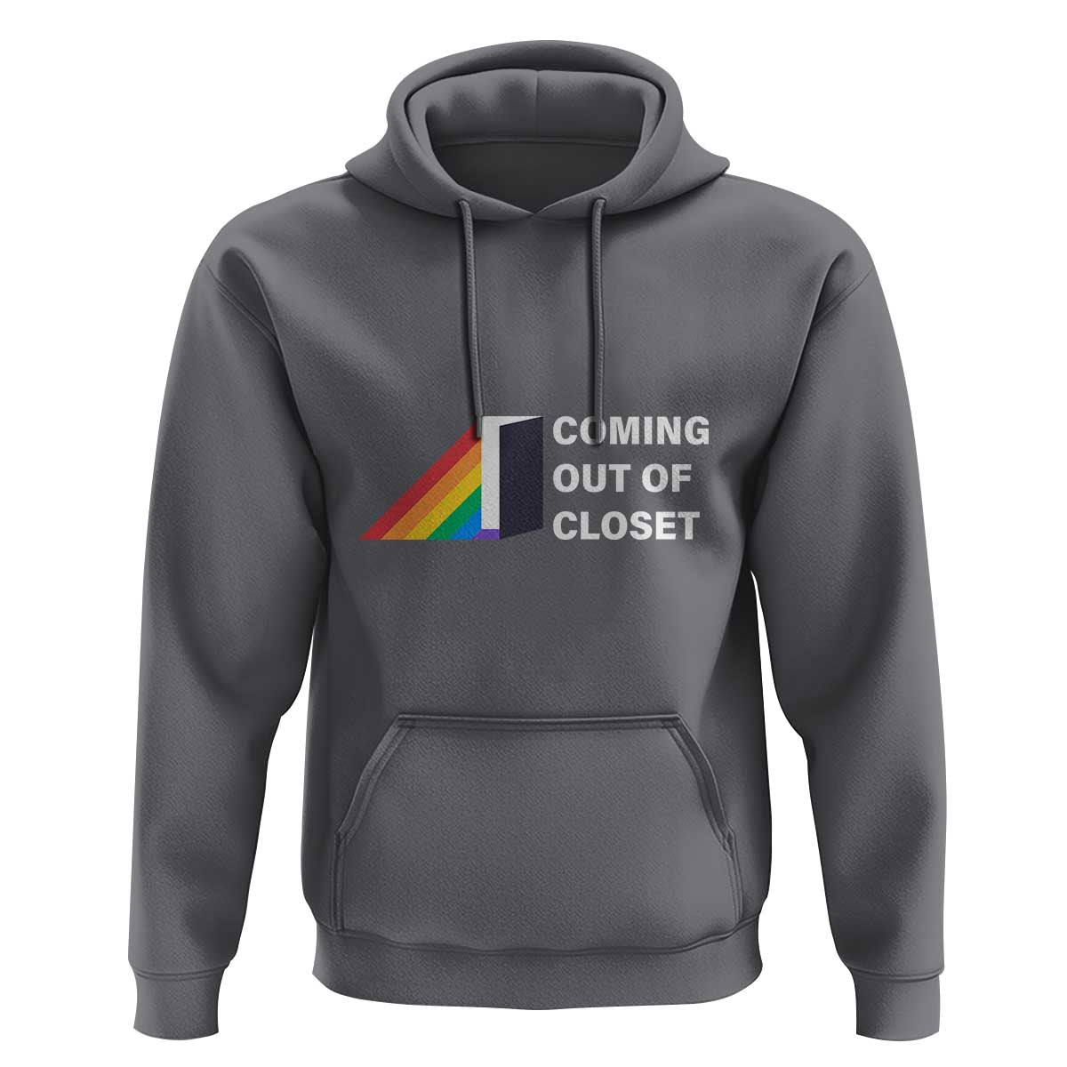 Come Out LGBT Hoodie Coming Out Of Closet Rainbow Door