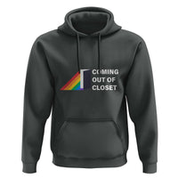 Come Out LGBT Hoodie Coming Out Of Closet Rainbow Door