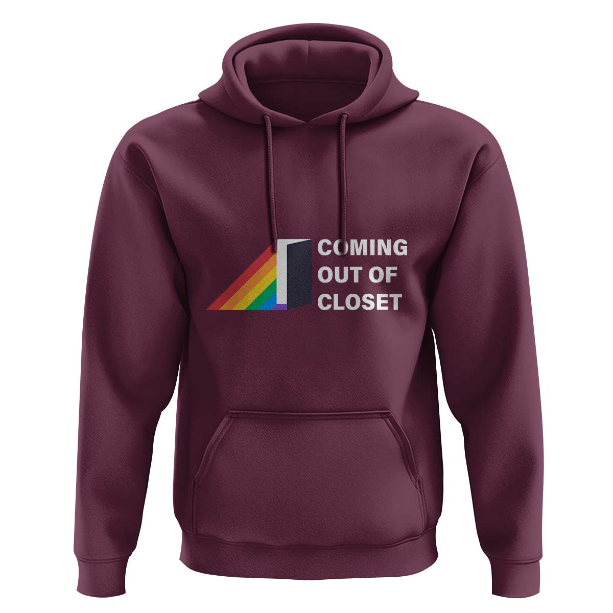 Come Out LGBT Hoodie Coming Out Of Closet Rainbow Door