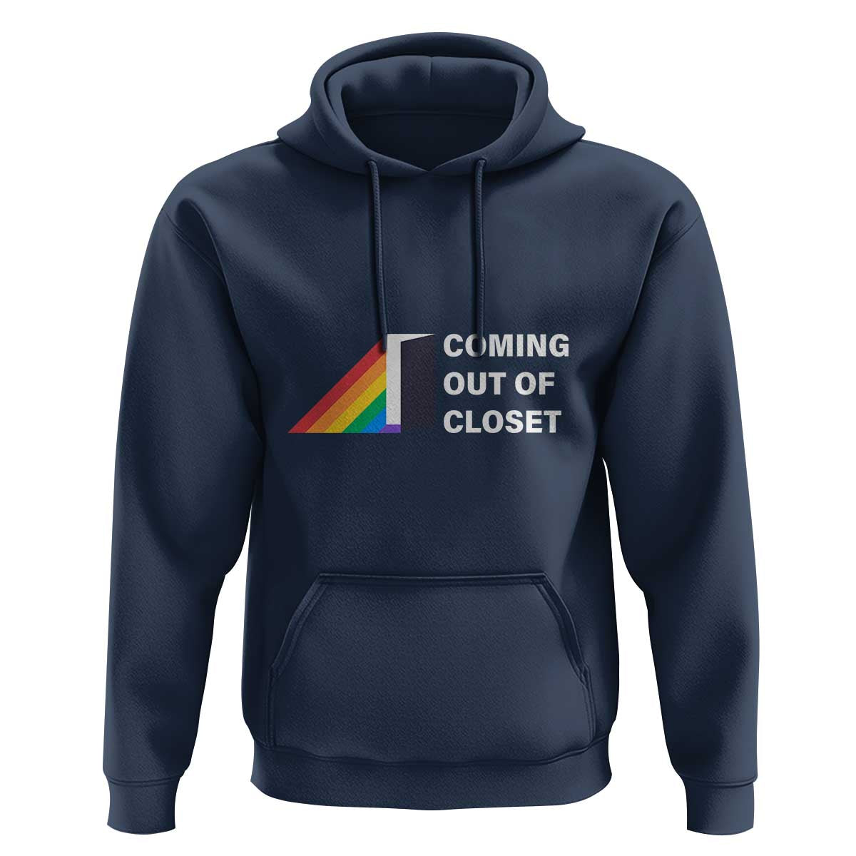 Come Out LGBT Hoodie Coming Out Of Closet Rainbow Door