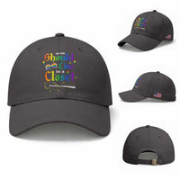 Come Out LGBT Baseball Cap No One Should Live In A Closet Magical Rainbow Glasses