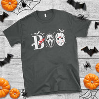 Halloween T Shirt Boo Horror Murderer Masks Bat Spooky Season - Wonder Print Shop