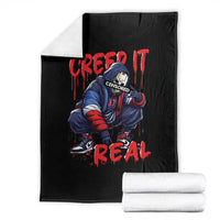 Halloween Throw Blanket Creep It Real Horror Murderer Spooky Season - Wonder Print Shop