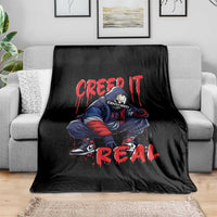 Halloween Throw Blanket Creep It Real Horror Murderer Spooky Season - Wonder Print Shop