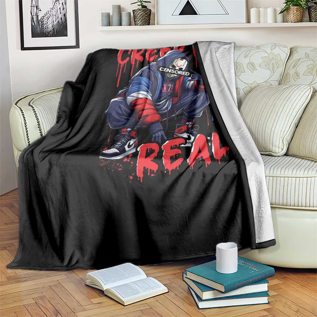 Halloween Throw Blanket Creep It Real Horror Murderer Spooky Season - Wonder Print Shop