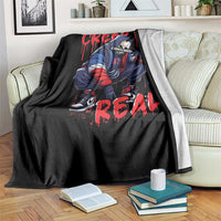 Halloween Throw Blanket Creep It Real Horror Murderer Spooky Season - Wonder Print Shop
