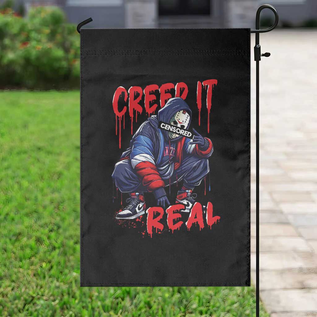 Halloween Garden Flag Creep It Real Horror Murderer Spooky Season - Wonder Print Shop