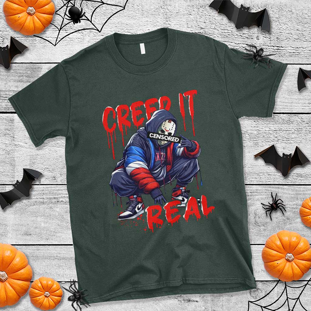 Halloween T Shirt Creep It Real Horror Murderer Spooky Season - Wonder Print Shop