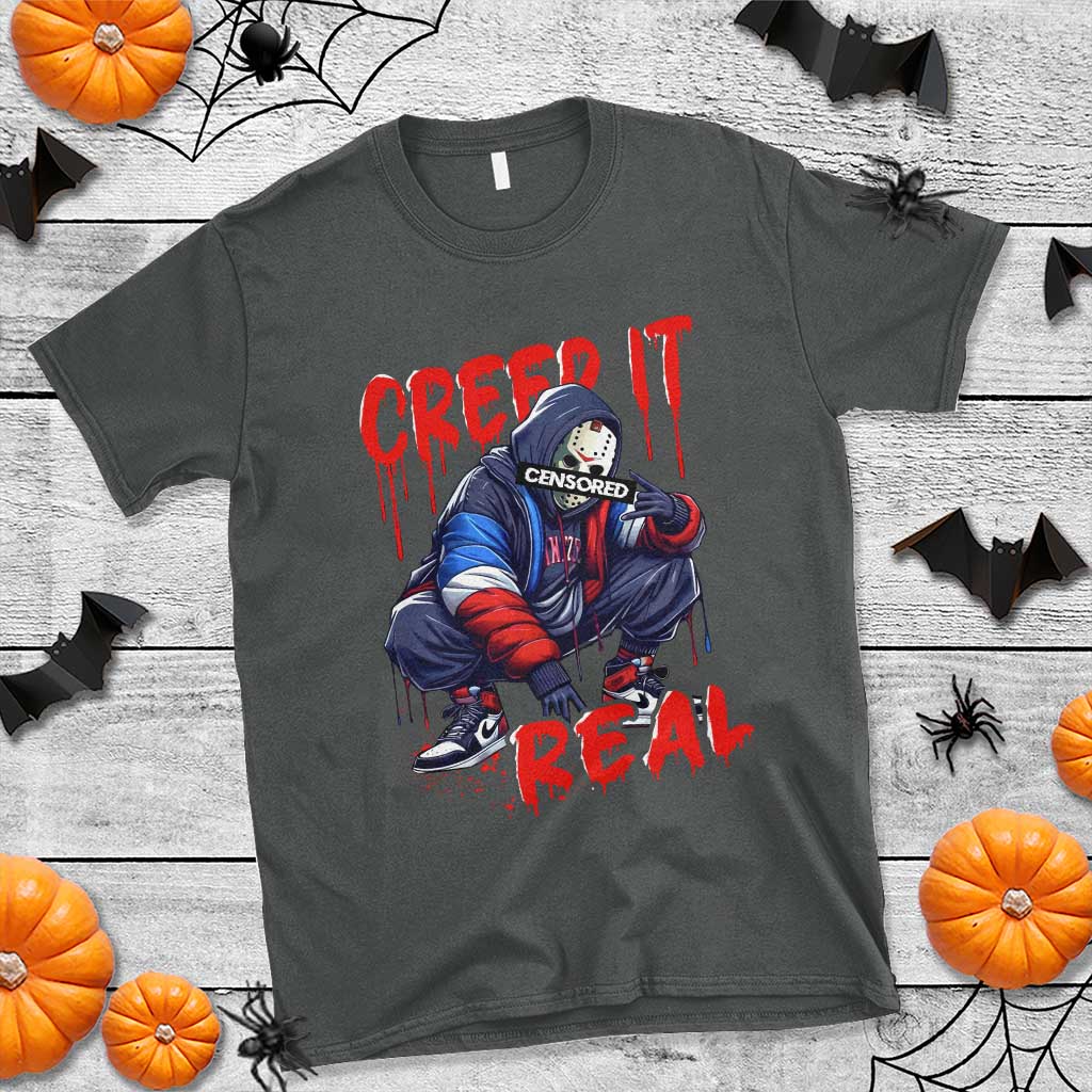 Halloween T Shirt Creep It Real Horror Murderer Spooky Season - Wonder Print Shop