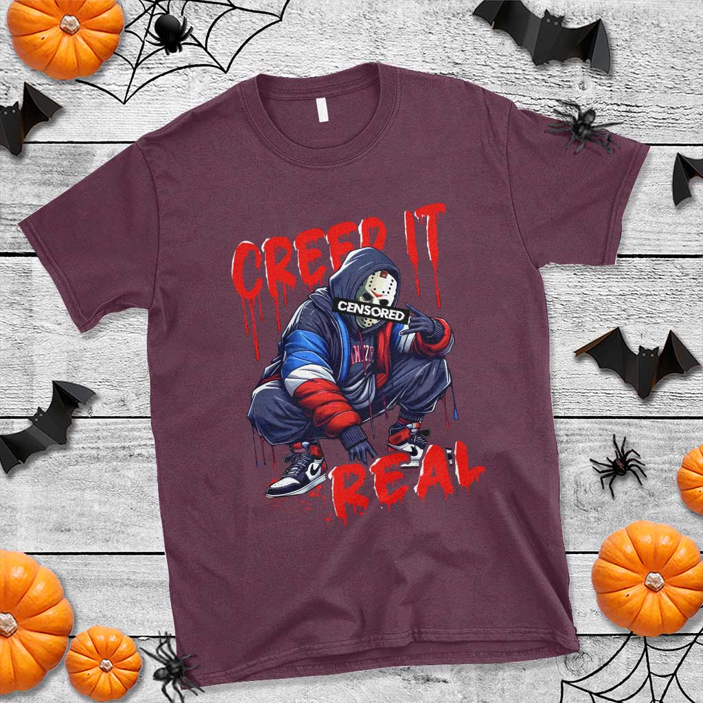 Halloween T Shirt Creep It Real Horror Murderer Spooky Season - Wonder Print Shop