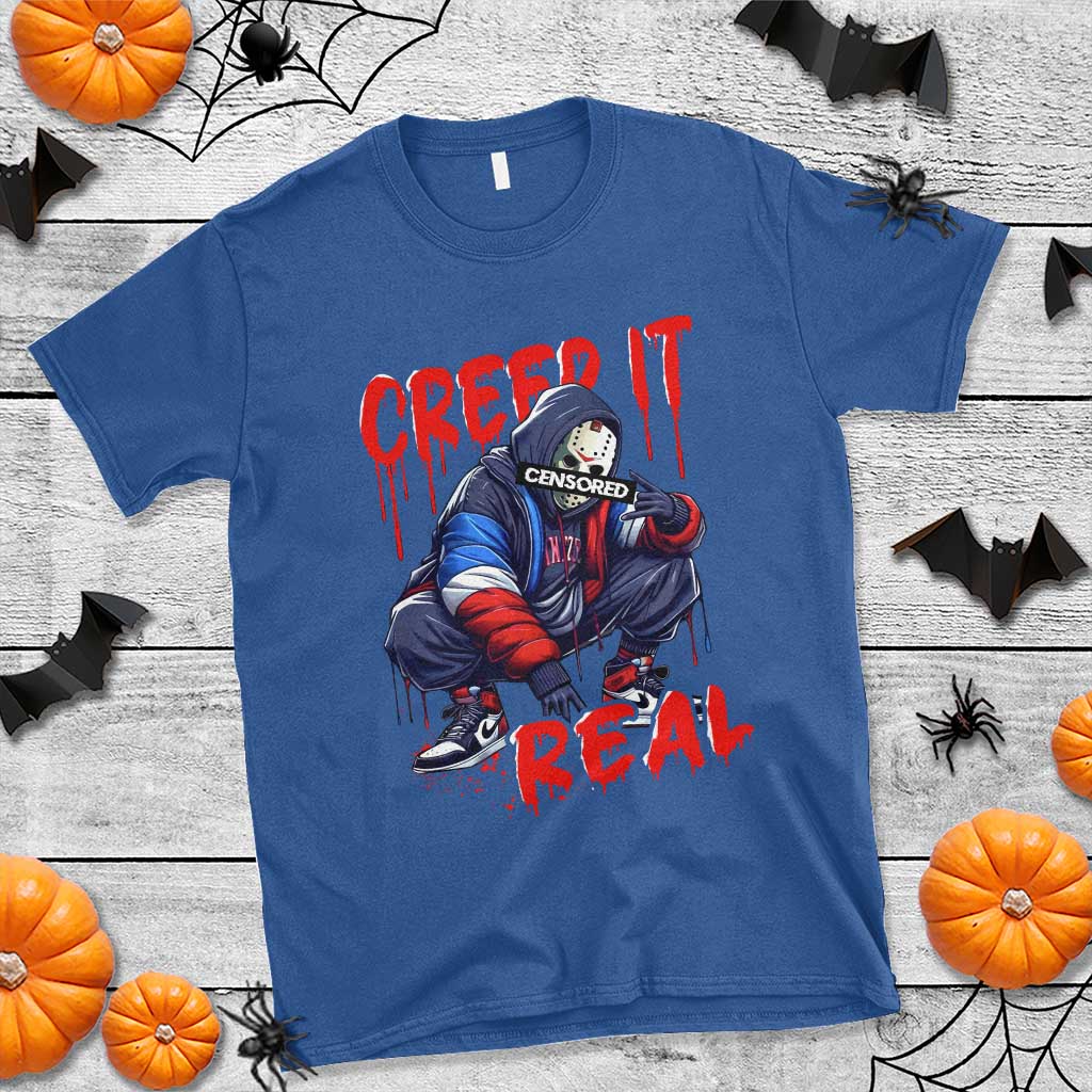 Halloween T Shirt Creep It Real Horror Murderer Spooky Season - Wonder Print Shop