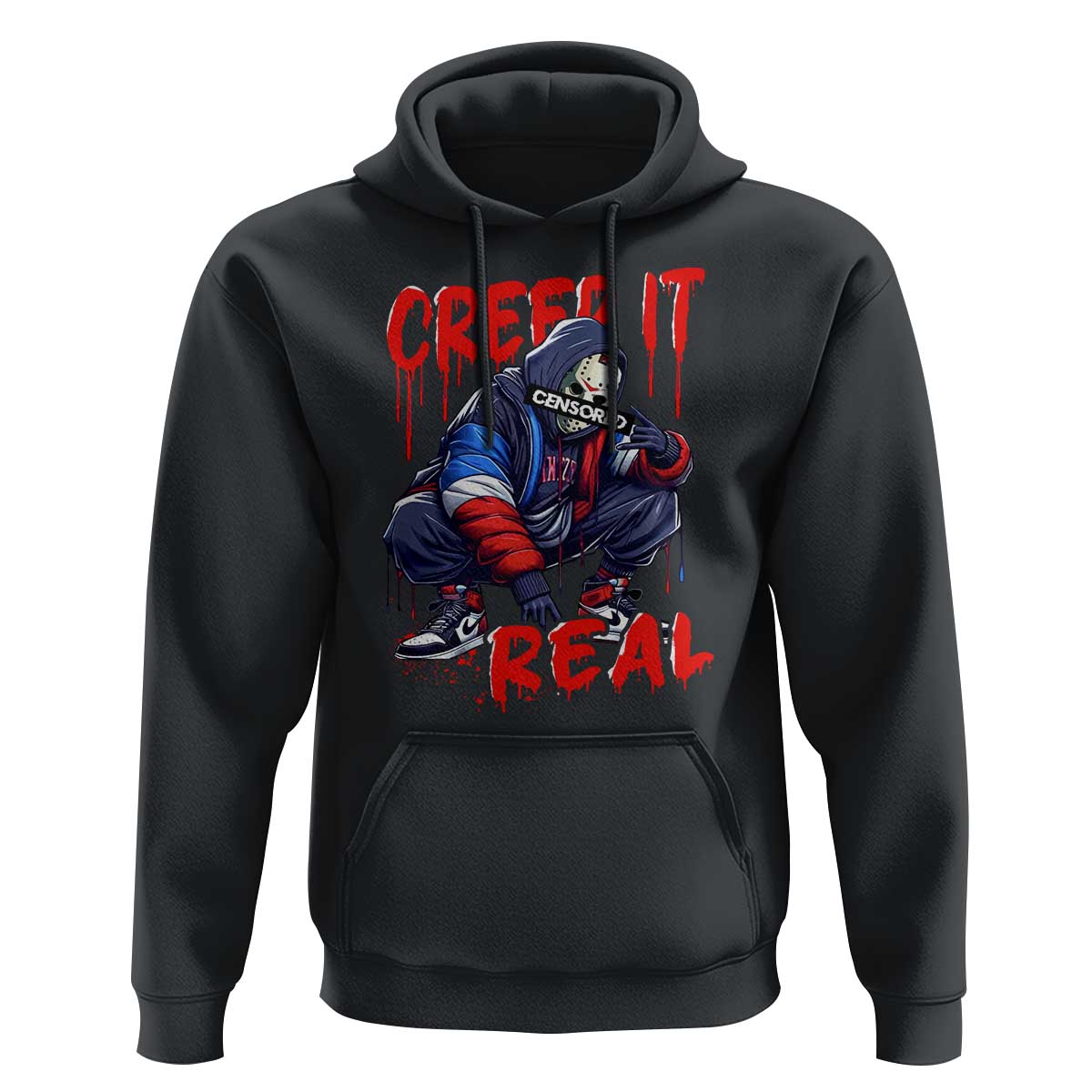 Halloween Hoodie Creep It Real Horror Murderer Spooky Season