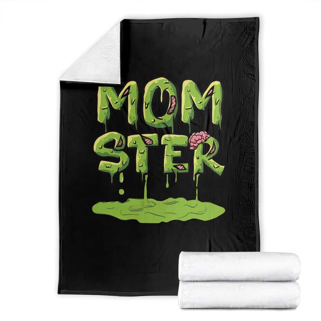 Funny Halloween Couple Throw Blanket Momster Monster Couple Matching - Wonder Print Shop
