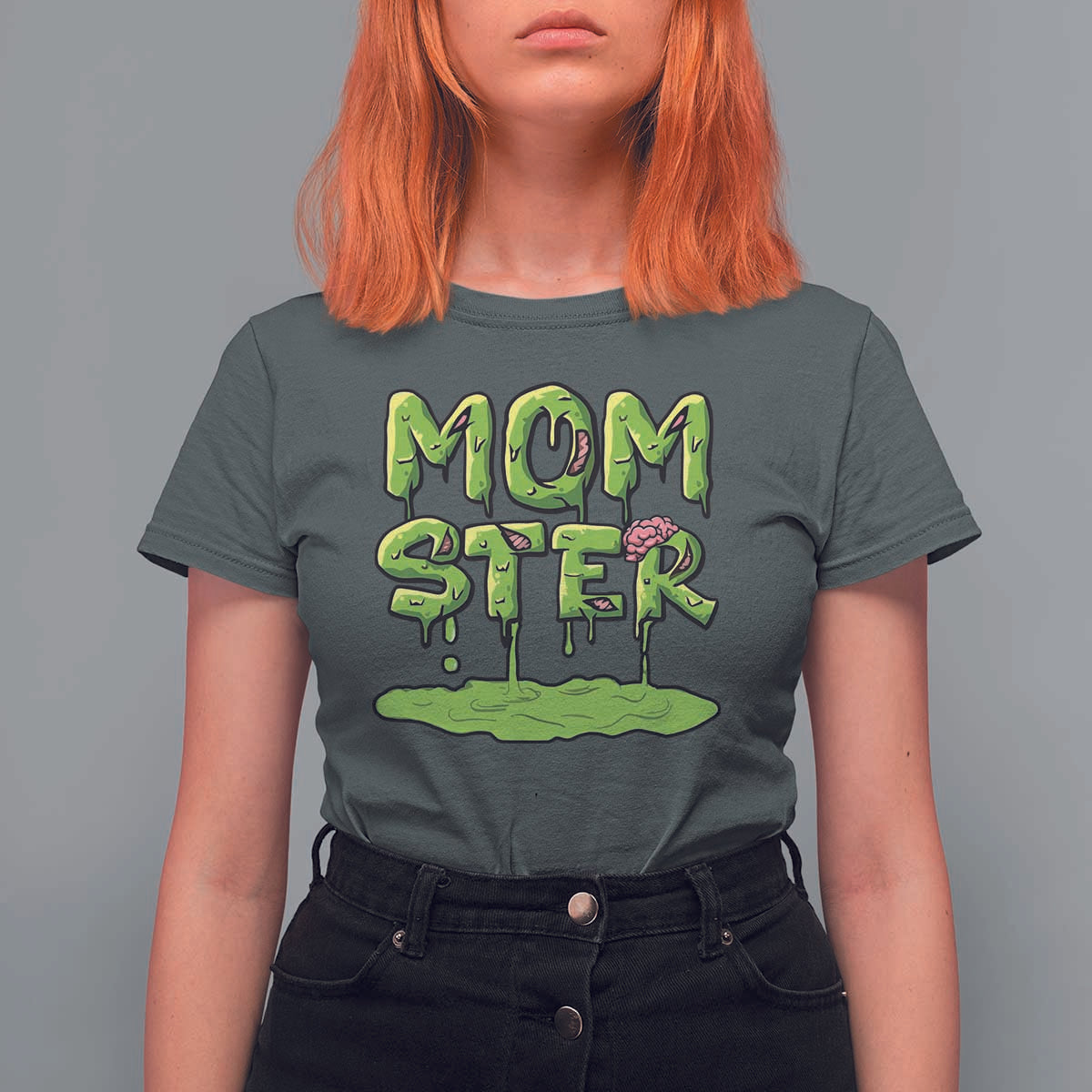 Funny Halloween Couple T Shirt For Women Momster Monster Couple Matching - Wonder Print Shop