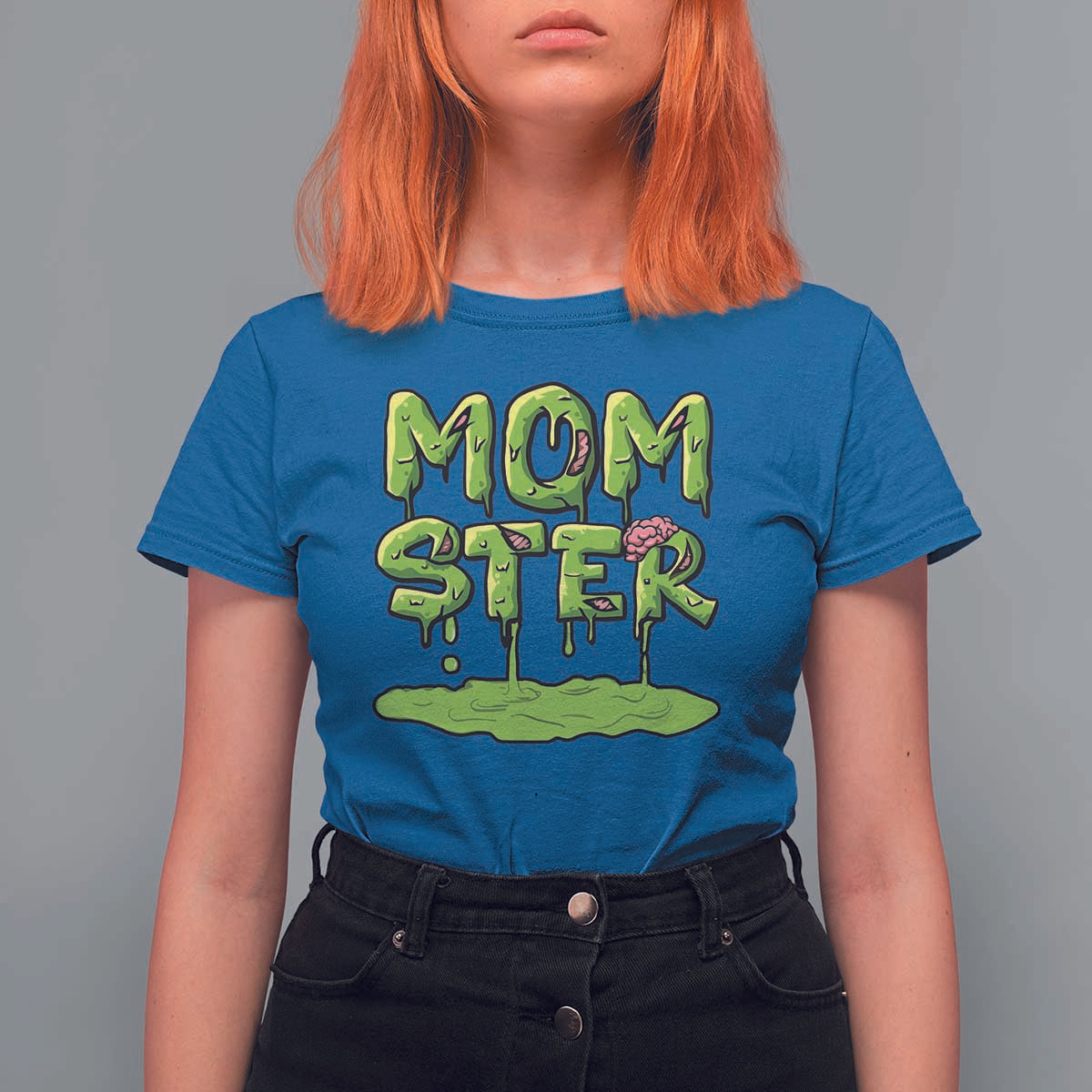 Funny Halloween Couple T Shirt For Women Momster Monster Couple Matching - Wonder Print Shop