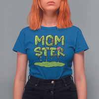 Funny Halloween Couple T Shirt For Women Momster Monster Couple Matching - Wonder Print Shop